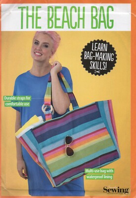 Simply Schnittmuster für die Strandtasche, wasserdichtes Futter ''Learn Skills'' Neu