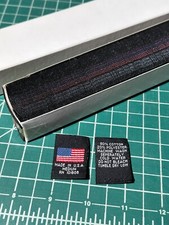 Qty 350 Sew Made in USA Flag Clothing Garment Labels Medium 80% Cotton 20% Poly
