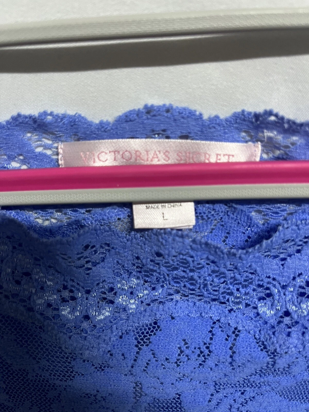 UNDERCOVER Victoria's Secret Mini Abito Vintage Pizzo Taglia L Lingerie