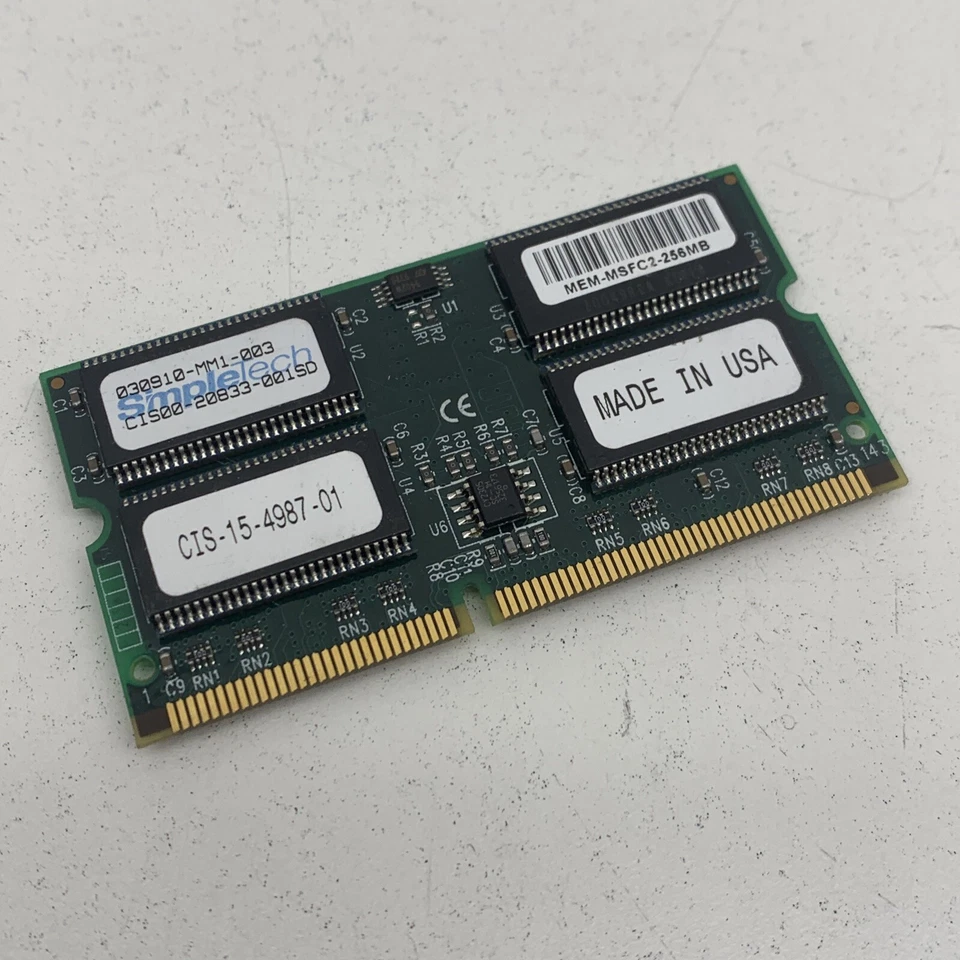 SimpleTech CIS00-20833-001SD SoDimm Memory Module 256MB 144-Pin 030910-MM1-003 - Image 2 of 4