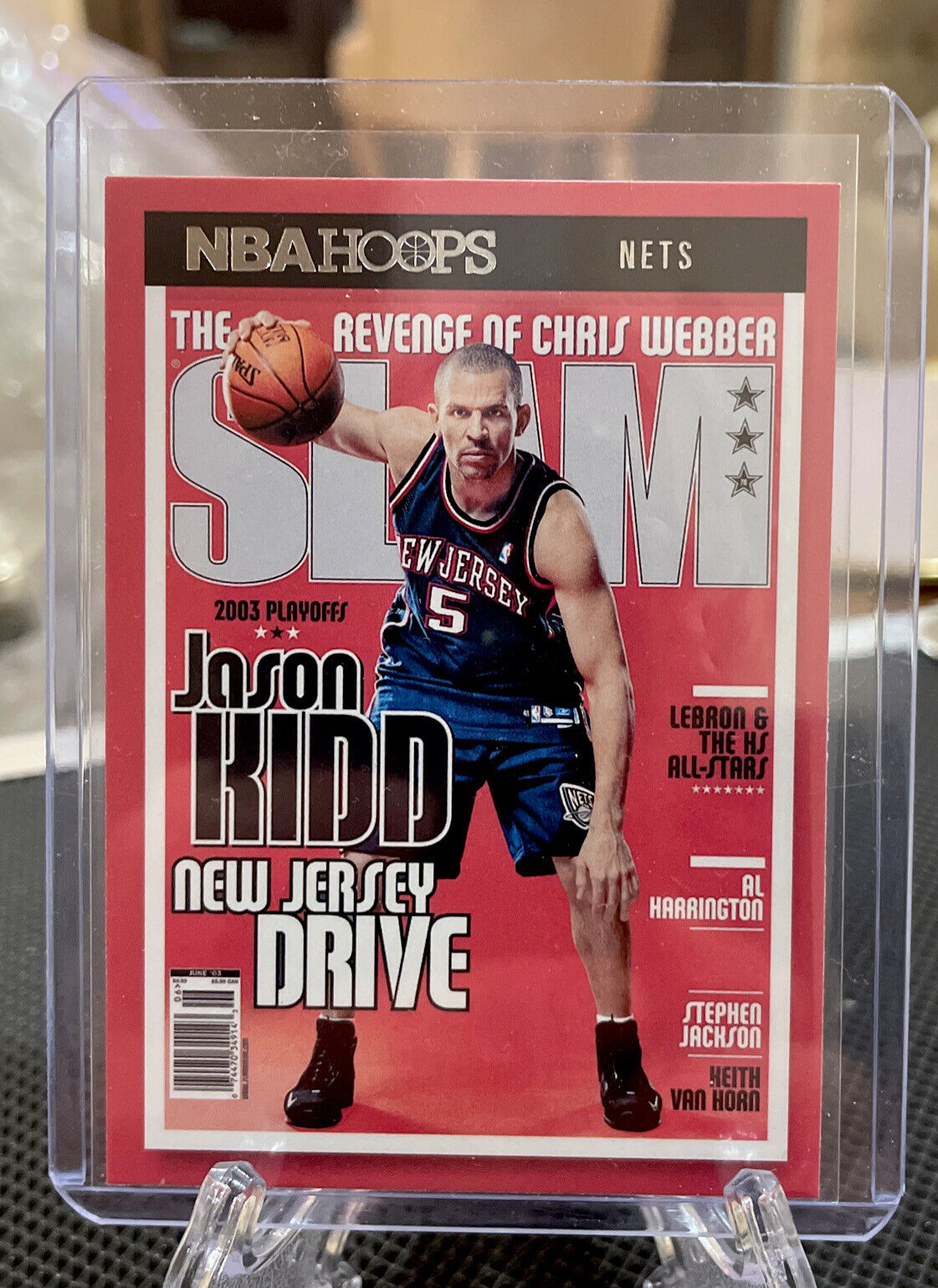 2021-22 NBA Hoops Jason Kidd Slam Magazine Card No. #70