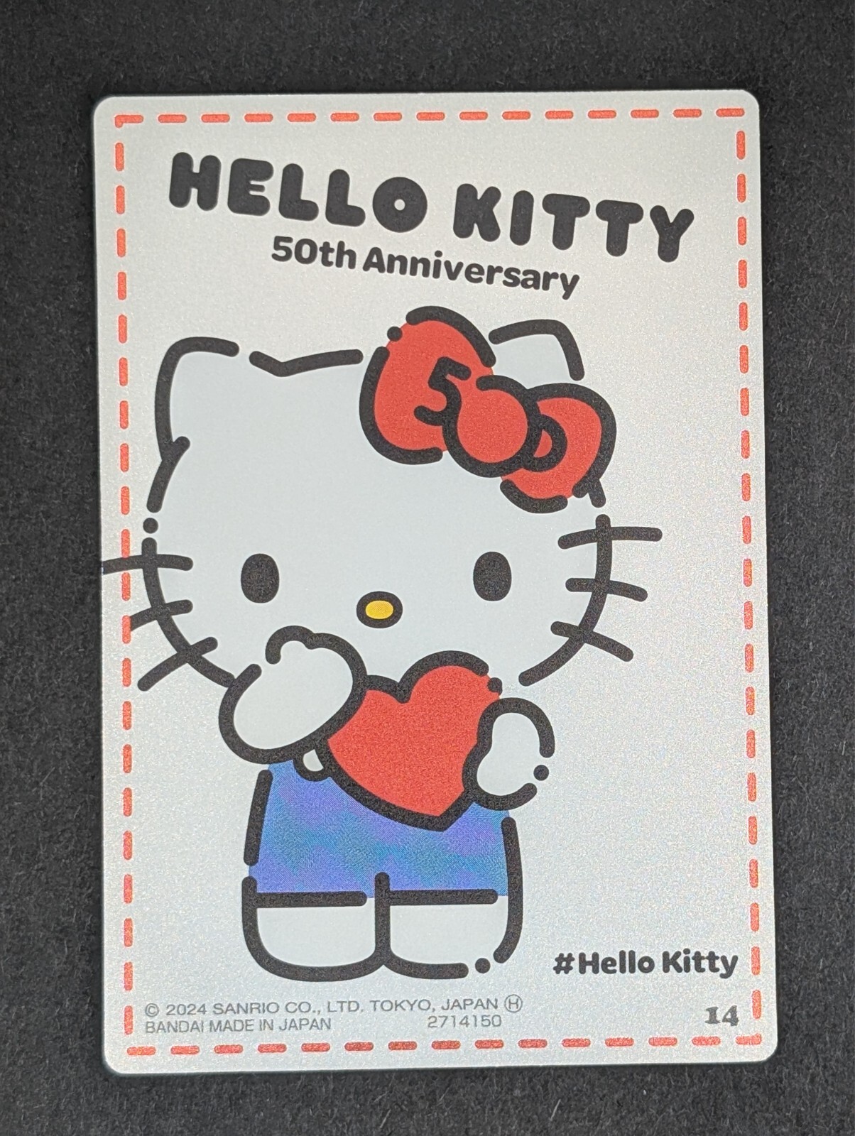 Hello Kitty #14 - Sanrio Hello Kitty 50th Anniversary Wafer Card Series 5 NM