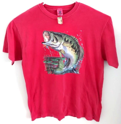 BELTON Dyenamics T-Shirt Bass Fishing Size XL Longer Made in USA Vintage