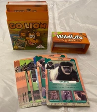 Go Lion Card Game In Box Extra Large Cards Wildlife Fun Facts Identity Games 8+
