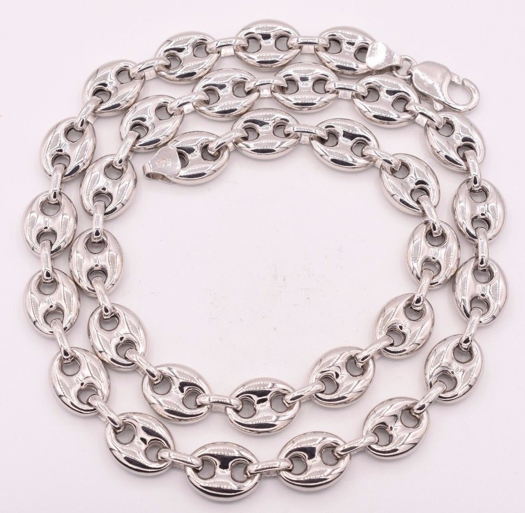 silver gucci link chain