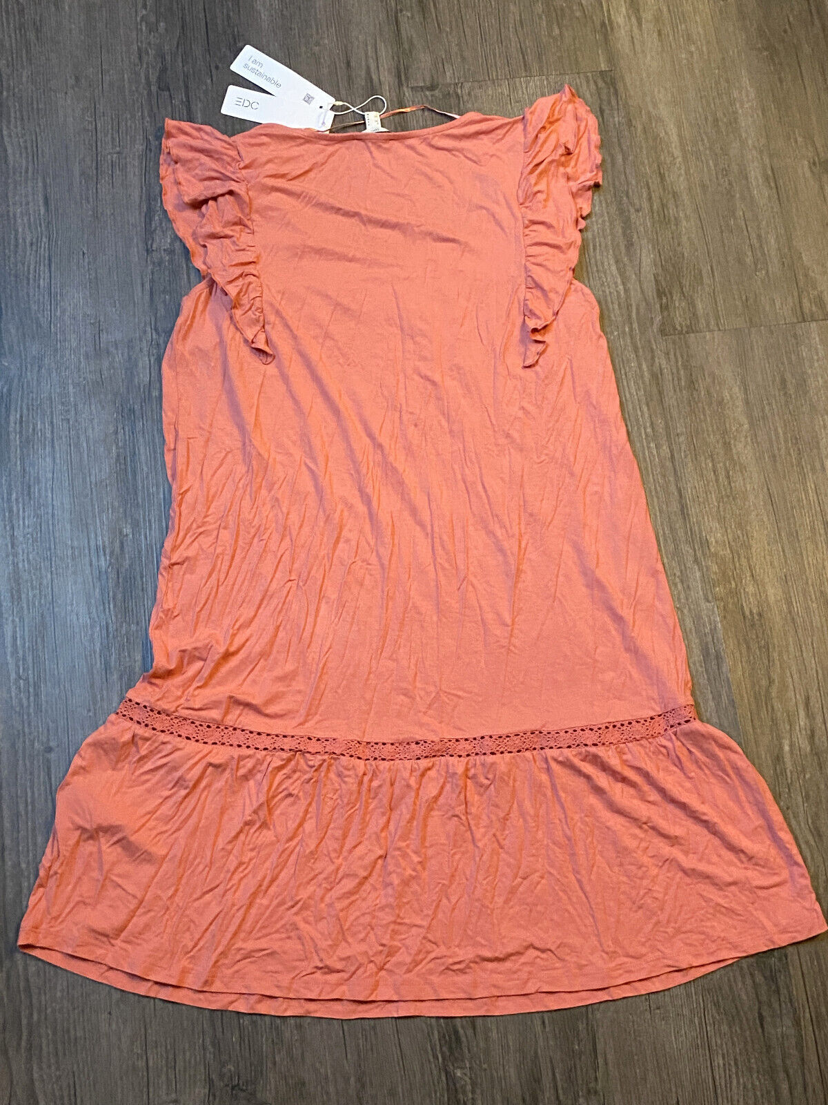 Esprit edc Shirt-Kleid alt-rosa Gr. S 36 - NEU ETIKETT - Damen Kurzarm