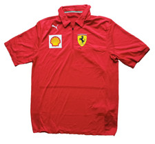 Polo Puma Ferrari TEAM ISSUE Pit Crew F1 Racing 2018 rossa tg. M