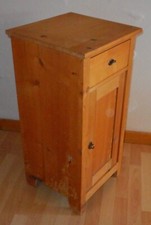jugendstil nacht tisch alt antik mini kommode massiv holz top vintage deko entl