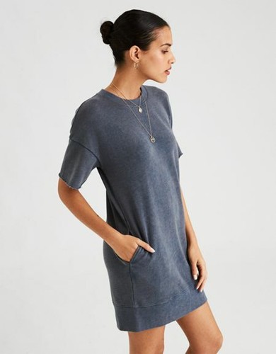 Shirt Dress, Dark Grey, Large, NWT | eBay
