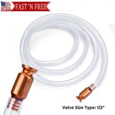 Shaker Siphon Hose Jiggler Pump Gasoline Fuel Water Transfer 5''X1/2"Copper Head