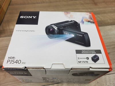 New SONY HDR-PJ540 Video Camera HandyCam Built-In Projector Memory 32GB 