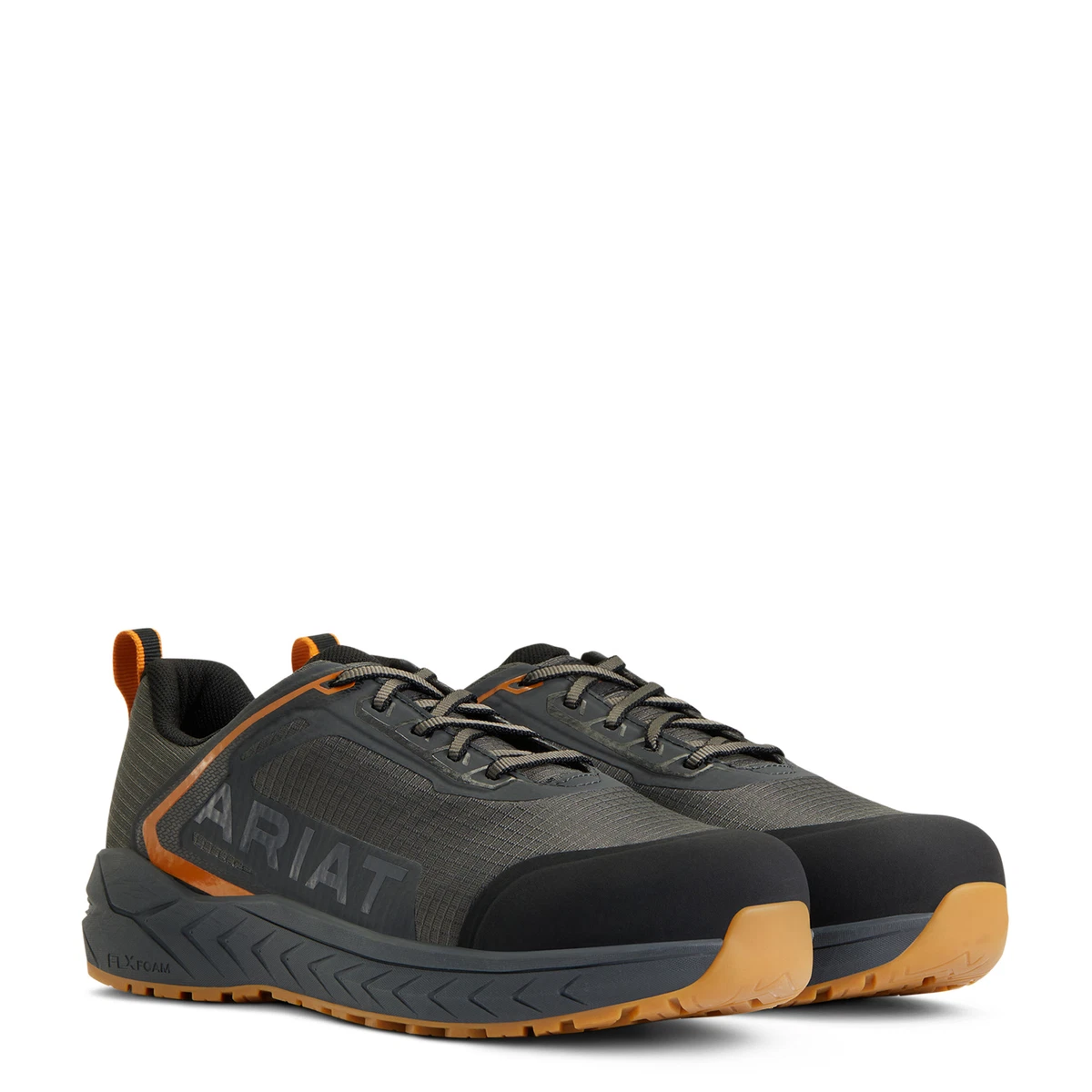 Ariat Men s Outpace Gun Metal Brown Composite Toe Sneakers