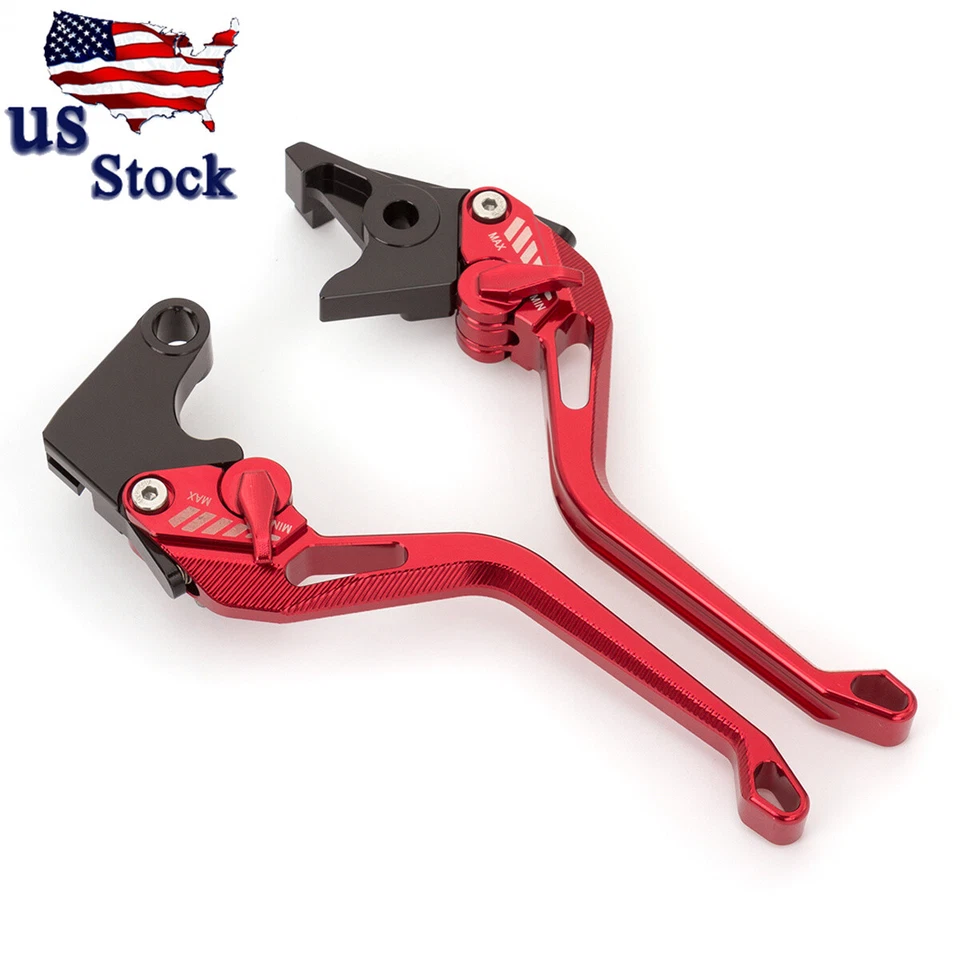 Palancas de embrague de freno CNC 3D rombo rojo para Yamaha YZF R3 R25 2015-2020 2016 2017 Foto 4 de 4