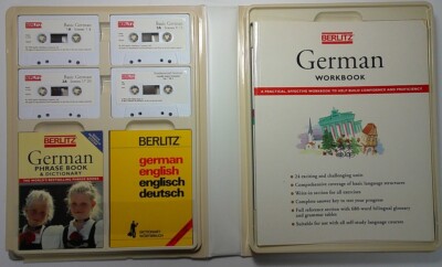 Berlitz Basic German Language, Complete Program: 5 Books / 4 Cassette Tapes 1994