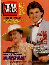 TV Week - Nov 3, 1984 - Burt Reynolds, Angie Dickinson, Sally Boyden, Splitz Enz