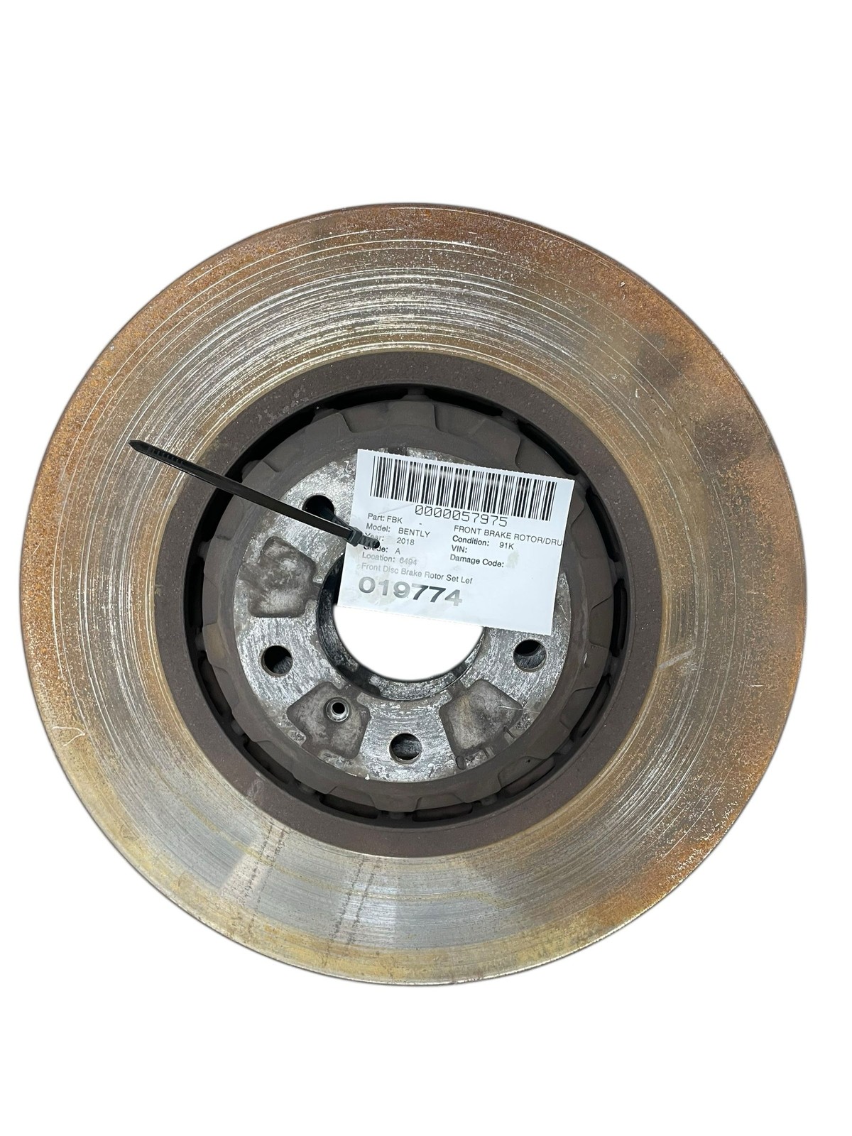 2015-2020 BENTLEY BENTAYGA OEM Front Disc Brake Rotor Set Left & Right