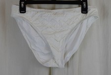La Blanca Womens Hipster Swimsuit Bottom White Size 12