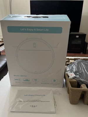 An ultra-thin robot vacuum designed for low-pile carpets and hard floors