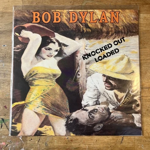 Bob Dylan "Knocked Out Loaded "  NM 1986 First Edition Vinyl LP AL 40439 w/ Hype