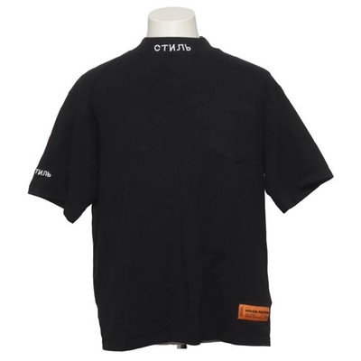 Heron Preston, T-shirt, Größe: M, Schwarz, Baumwolle/Polyester, Print #B5n