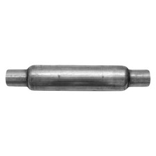 Exhaust Muffler Ap Exhaust Enforcer Series Aluminized Steel Round Glass Pack