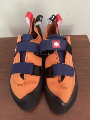 Ocun Adult Climbing Shoes Straps Orange/Black Size US 9 EU 42 Made In Czechia