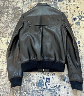 Dior Homme 07AW Biker Zipper Leather Jacket by Hedi Slimane – Size