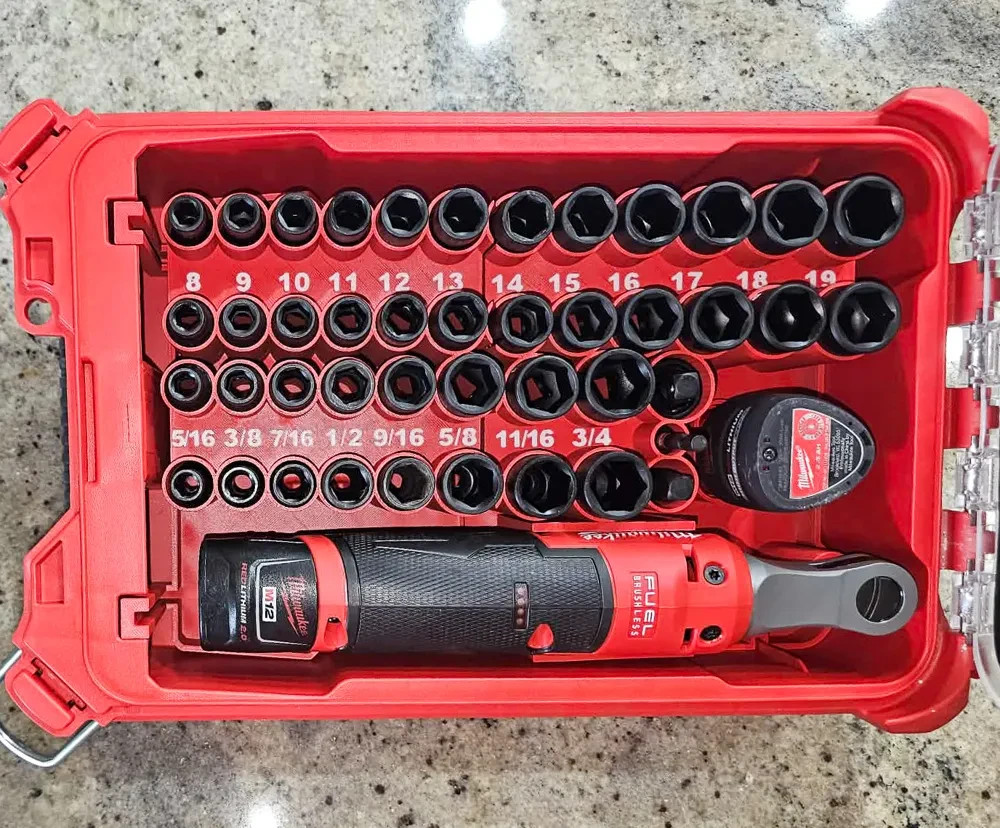 M12 Ratchet + 43PC Impact Socket Packout Insert For 48-22-8435 AU Made