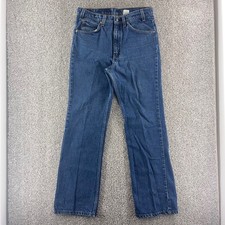 Vintage Levis Bootcut 517 Orange Tab Jeans Made in USA Blue Denim 32x32 Dark