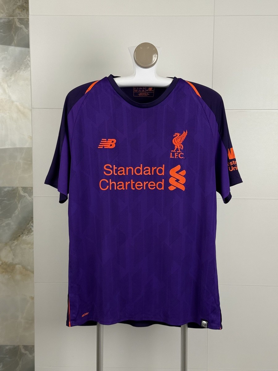 Liverpool FC NB purple 2018 /19 #11 M.Salah football Soccer AWAY