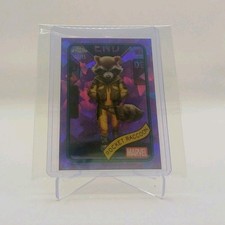 2025 Topps Chrome Marvel Sapphire Rocket Raccoon #120 Purple 02/15