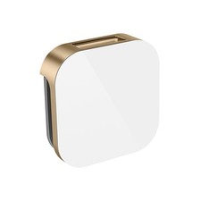 Mr. Steam 104104WH-BB Aroma Glass 3 in. Steam Head in White Brushed Bronze