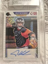 ADLEY RUTCHMAN 1/AUTO RC 🔥 2021 PRO SET METAL 1989 VARIATION MOJO  PROOF!