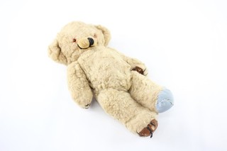Merrythought Cheeky Bear Jointed Vintage Artificial Silk Plastic Eyes