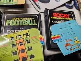 Lot of 7 Coleco Vision Games Cartridges  ZAXXON Baseball Donkey Kong