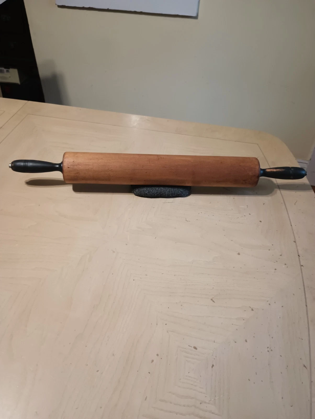 Vintage Thorpe Rolling Pin Wood Wooden Maple Ex. Large Cooking Baking Kitchen