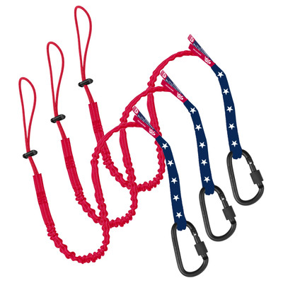 USA Flag Safety Tool Lanyard   Tough Scaffold Tether with   Stop the Drops - ...