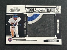 2005 Playoff Absolute RICKEY HENDERSON Tools of the Trade Jumbo Patch Black #5/5