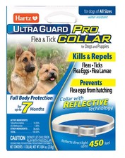 Hartz UltraGuard Pro Reflective Flea  Tick Collar for Dogs 1 Count, 1 Pack