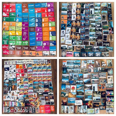 400 seltene alte Postkarten Konvolut 400 Postkarten Retro Kunst Reise UNBENUTZT alle abgebildet