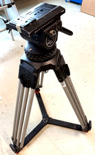 SACHTLER V25 HEAD 150mm TRIPOD DA PAN BAR PLATE GRSPR TIEDWN BAG SERVICED 174Lbs