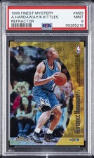1998 FINEST MYSTERY REFRACTOR #M29 A.HARDAWAY/K.KITTLES PSA 9