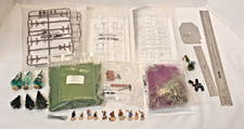 Lot of HO Scale Accessories Power Poles People Road Signs Rulers Trees Grass
