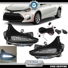 For Toyota Corolla L Le Xle 2017- 2019 Daytime Running Lamps Fog Lights Kit