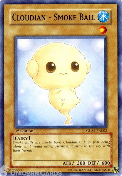 GLAS-EN002 Cloudian - Smoke Ball : Common 1st Edition Mint YuGiOh Card