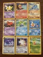 Lot 9 Pokemon Karten Eng - Dark Dragonair Exeggutor Giovanni’s Meowth Vulpix
