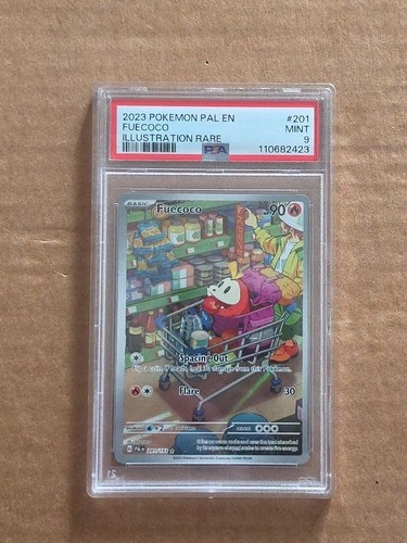 Pokemon Company Fuecoco 201/193 Paldea Evolved Illustration Rare Holo PSA 9