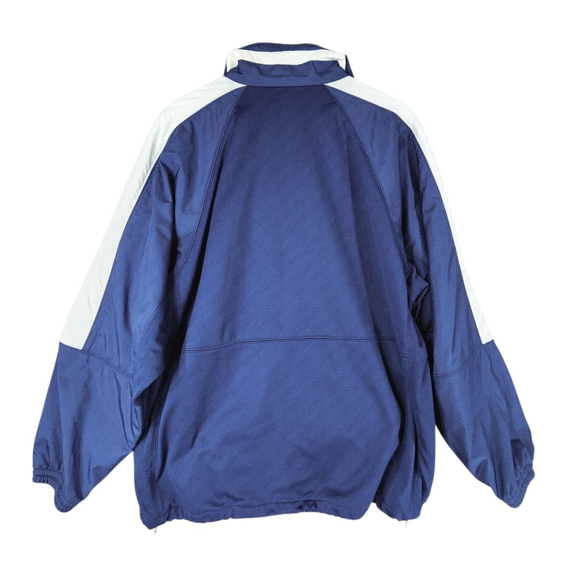 Diadora Track Jacket sz L Men Full Zip Blue White Athletic Warm Up Coat Tennis View 2