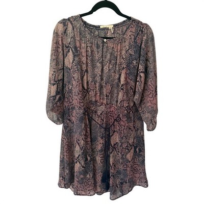 pink snakeskin mini dress NEON PINK SNAKESKIN DRESS