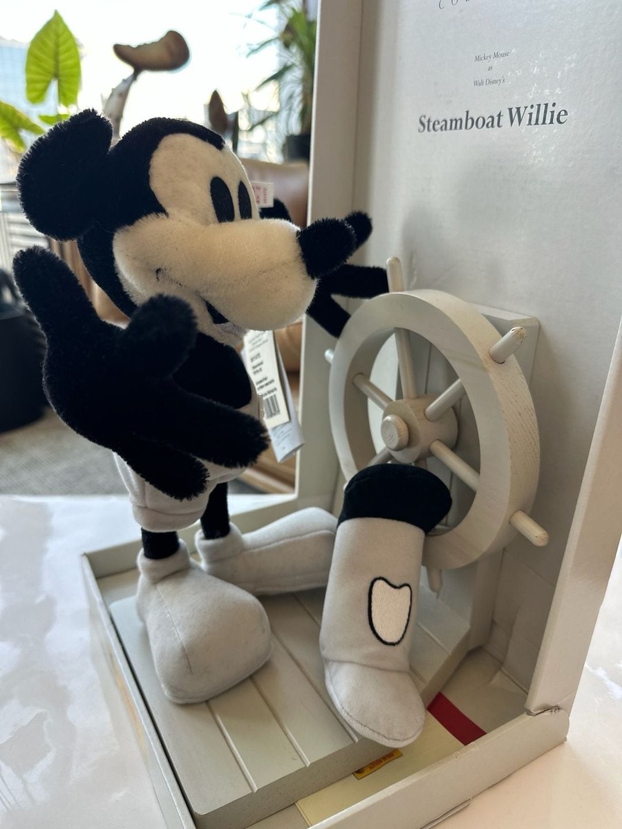 Steamboat Willie ミッキーマウス STEIFFぬいぐるみ Steiff Disney Showcase Collection Steamboat Willie Mickey Mouse